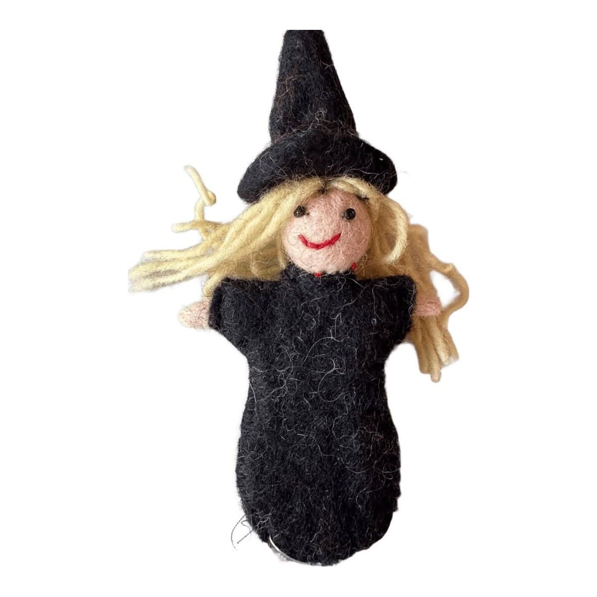 Felt finger puppet – witch