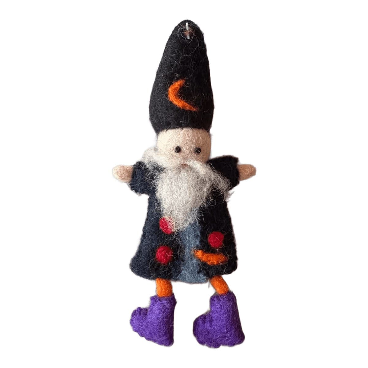 Felt finger puppet – wizard