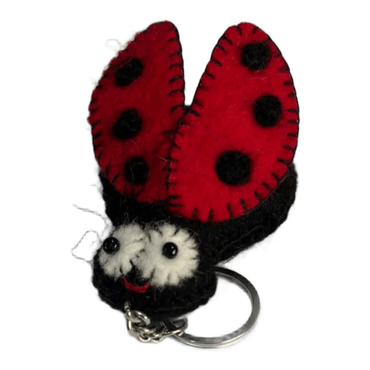 Felt ladybird keychain
